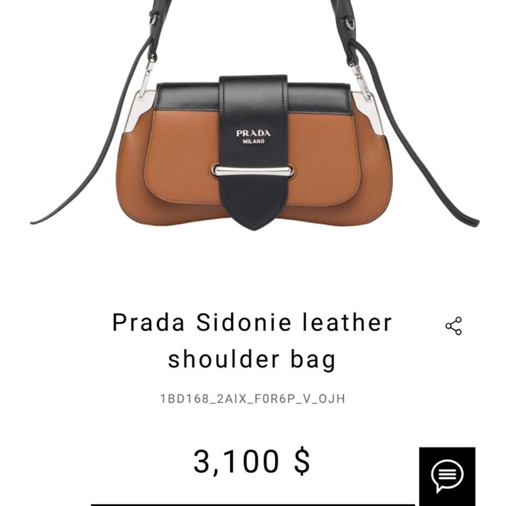 Prada Sidonie leather shoulder bag